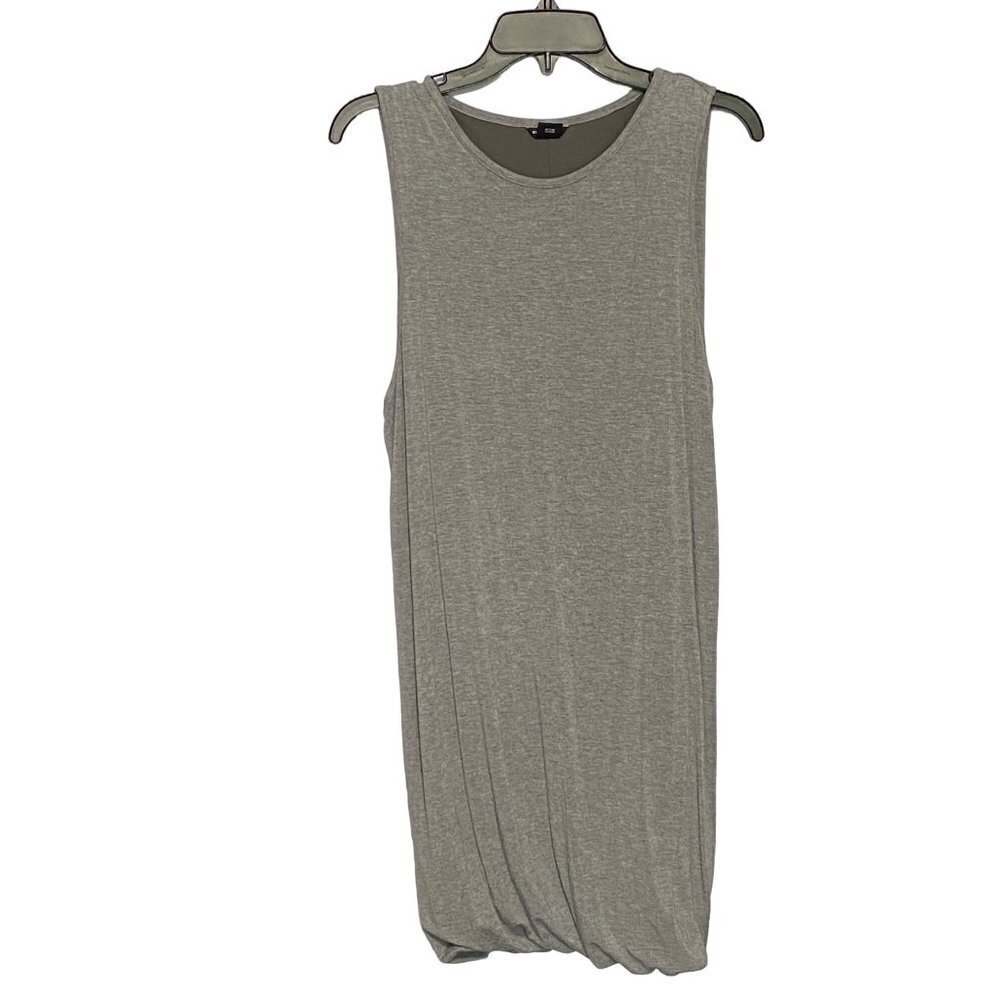 Club Monaco Bubble Hem Heather Gray Kaalah Sleeveless Layer Dress Size Small